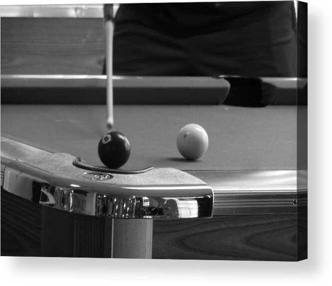 Billiards Acrylic Print featuring the photograph Lining Up by Wild Thing