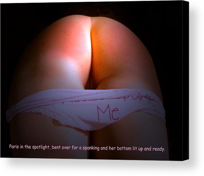 Spank Acrylic Print featuring the photograph Lit Up For Spanking by Asa Jones