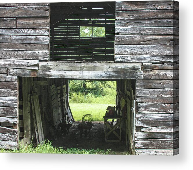 Black Acrylic Print featuring the photograph Looking Through 1 by Robert J Andler
