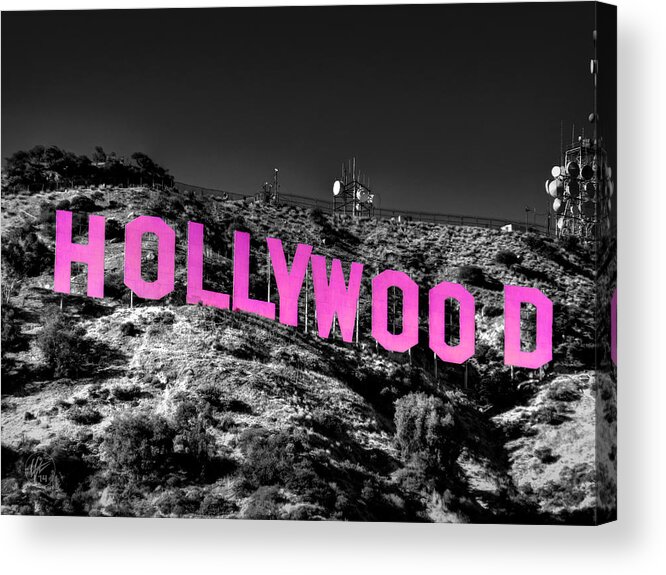 Hollywood Sign Acrylic Print featuring the photograph Los Angeles 016 C by Lance Vaughn