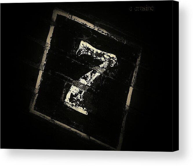 Seven Acrylic Print featuring the photograph Lucky Number Seven by Chris Berry