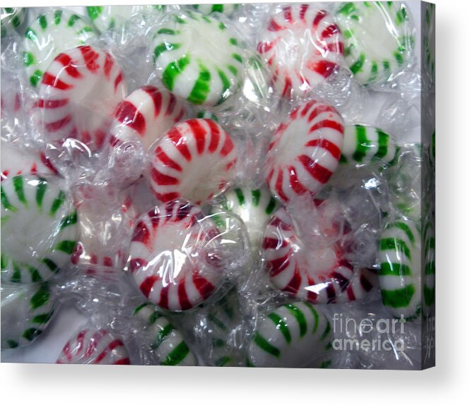 Macro Acrylic Print featuring the photograph Macro Mints by Joseph Baril