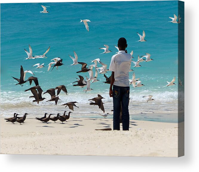 Beach Scene Acrylic Print featuring the photograph Magical Moment by Carl Sheffer