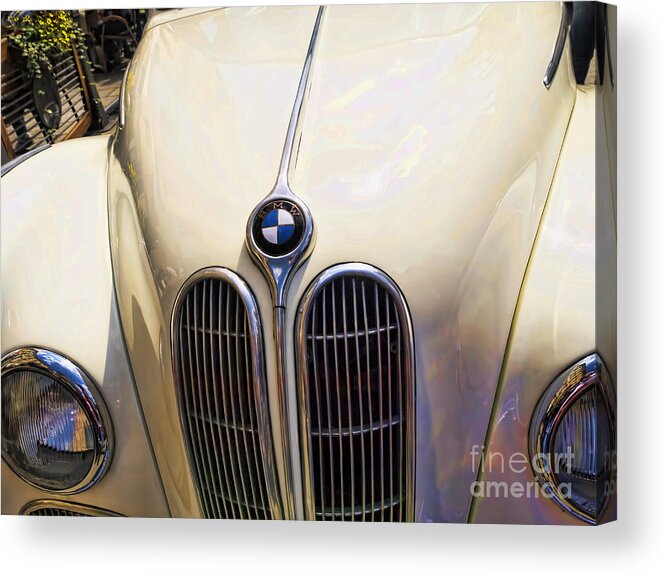 Krakow Acrylic Print featuring the photograph Magnificent old BMW by Brenda Kean