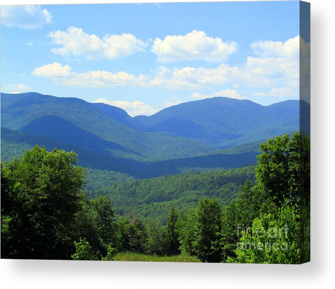 Bethel Maine Acrylic Print featuring the photograph Majestic Mountains by Elizabeth Dow