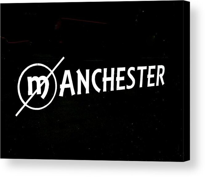 Iphoneography Acrylic Print featuring the photograph Manchester 305 by Angela Seager