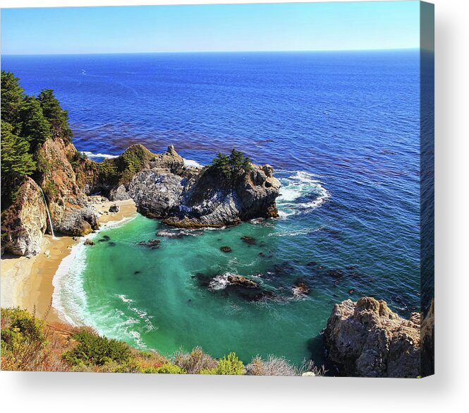 Scenics Acrylic Print featuring the photograph Mcway Falls by David Toussaint