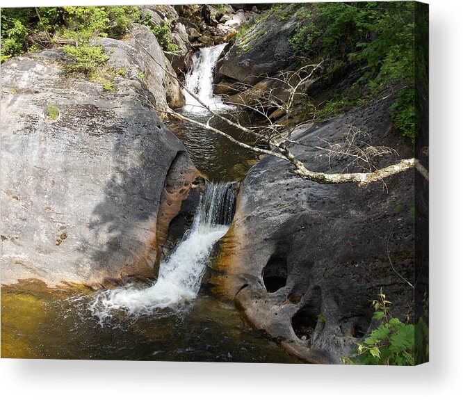 Middle Acrylic Print featuring the photograph Middle Kent Falls by Nina Kindred