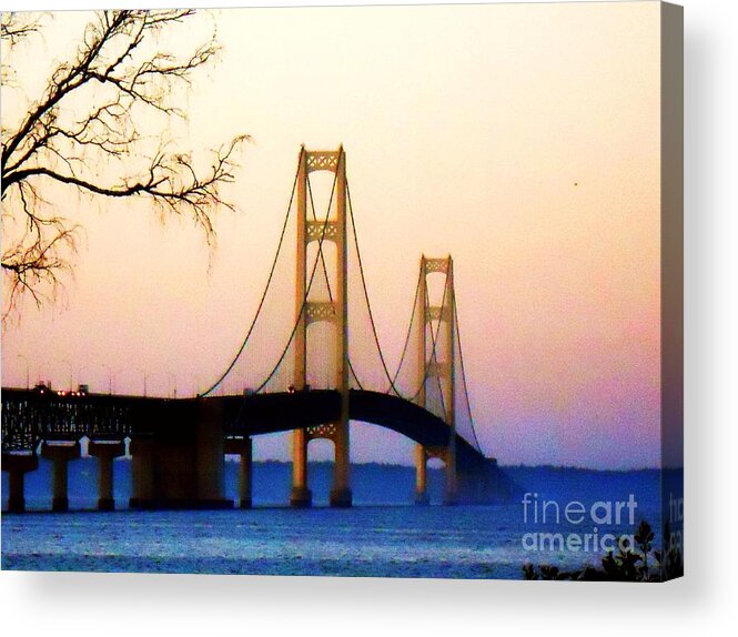 Mighty Mac Acrylic Print featuring the photograph Mighty Mac in Autumn by Desiree Paquette