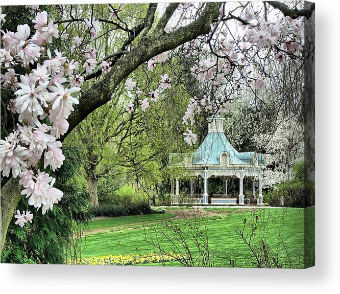 Mill Creek Park Acrylic Print featuring the photograph Mill Creek Park in Spring by Monnie Ryan