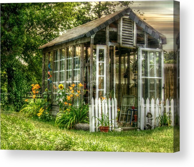 Cottage Acrylic Print featuring the photograph Miss Gardner's Cottage by Jean Connor