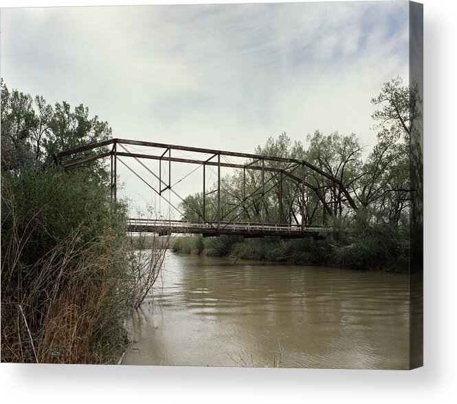 1970 Acrylic Print featuring the photograph Montana Milk River Bridge by Granger