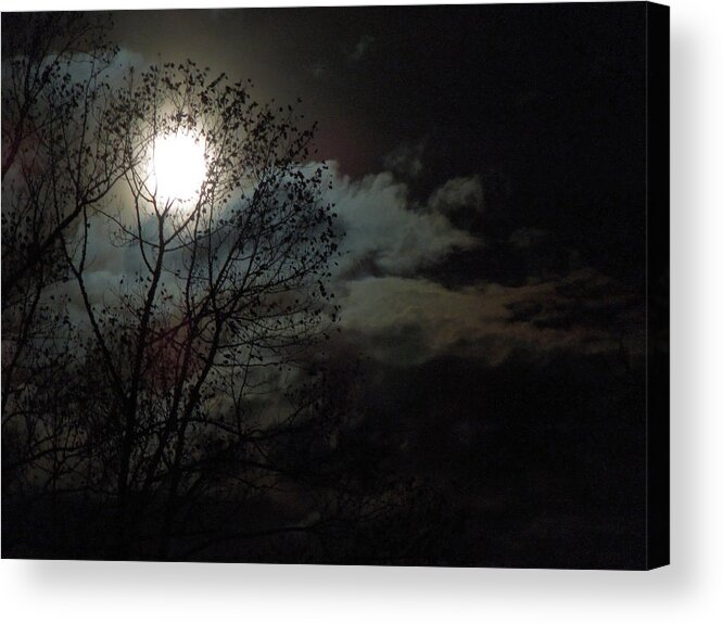 Moon Acrylic Print featuring the photograph Moon Rise by Pete Trenholm