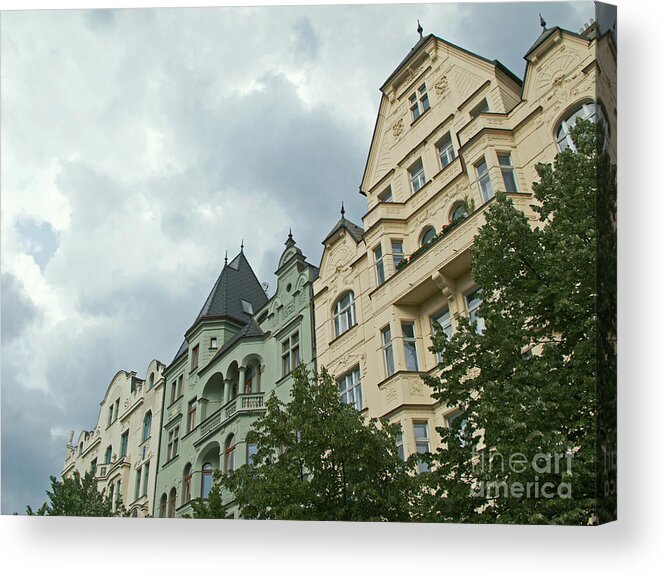 Prague Acrylic Print featuring the photograph Mostly Rainy Day by Ann Horn