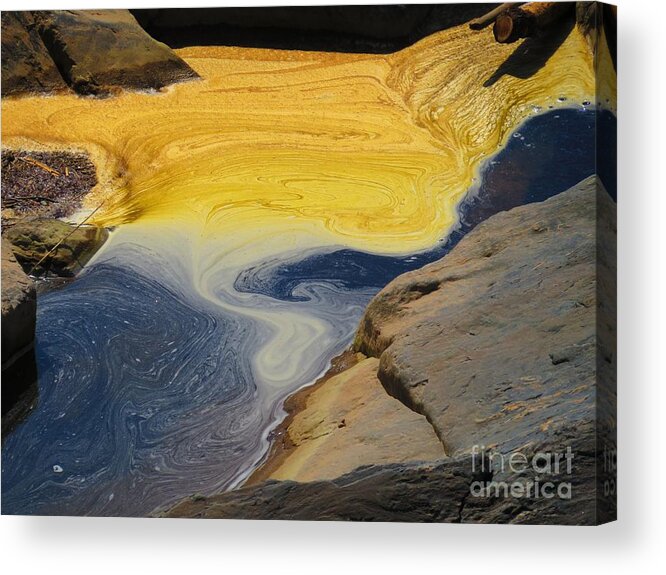 Water Acrylic Print featuring the photograph Mothers abstract 11 by Rrrose Pix