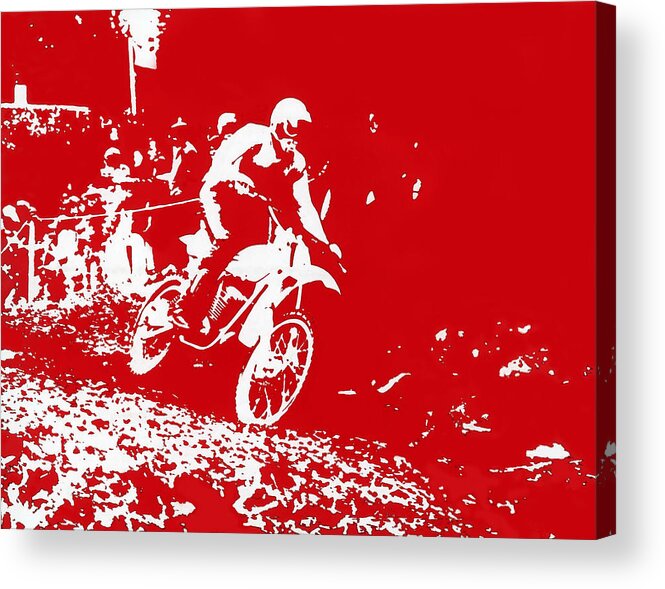 Photo Acrylic Print featuring the photograph Motocross by Dragan Kudjerski