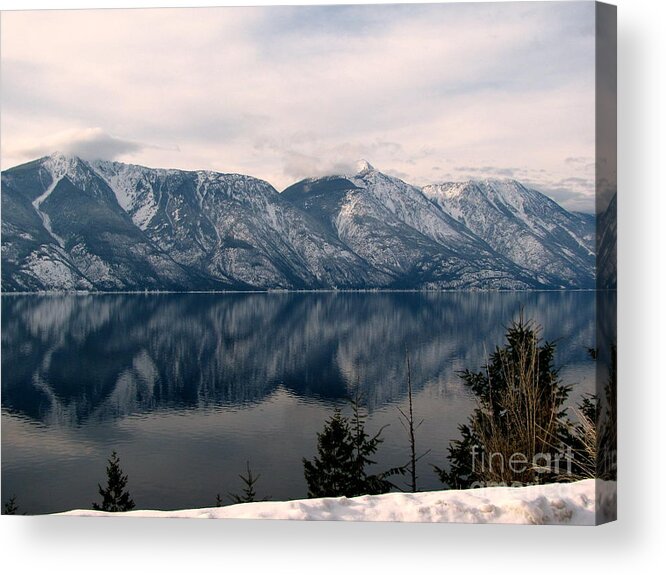 Selkirk Acrylic Print featuring the photograph Mountain Reflections by Leone Lund