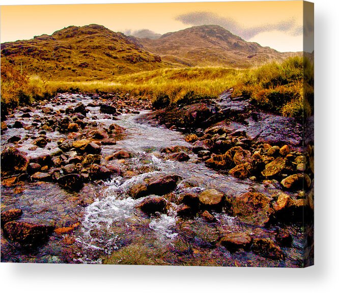 Landscape Acrylic Print featuring the photograph Mountain Stream by Mark Egerton