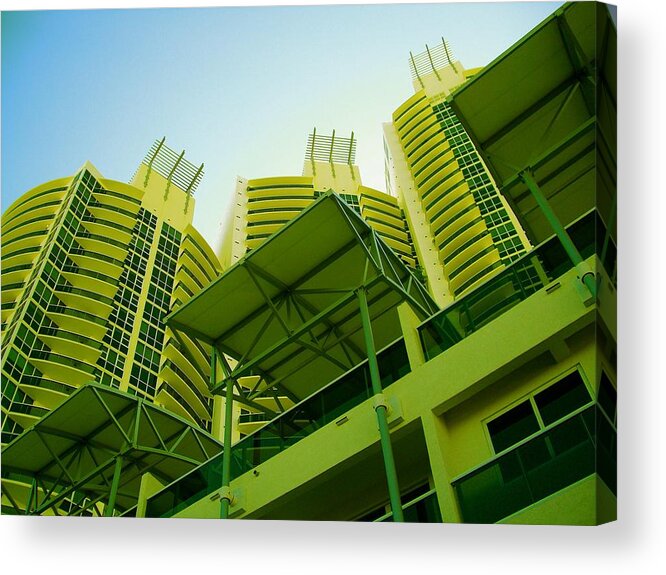  Acrylic Print featuring the photograph Murano Grande, Miami II by Monique Wegmueller