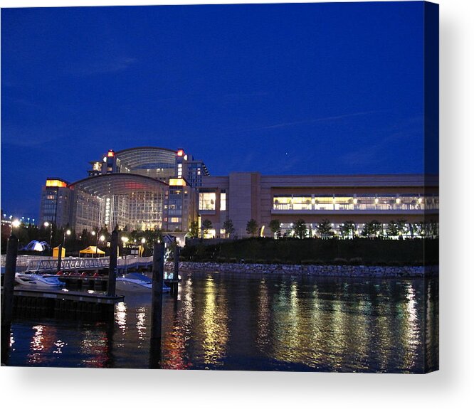 National Acrylic Print featuring the photograph National Harbor - 121227 by DC Photographer