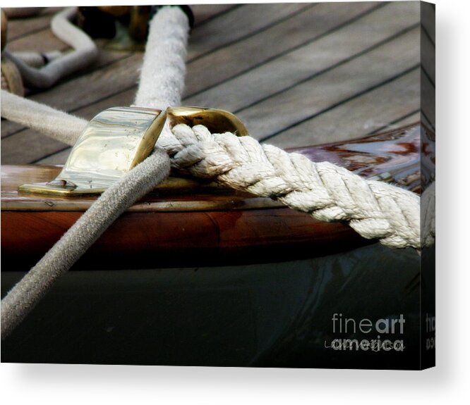 Nautical Acrylic Print featuring the photograph Nautical Textures by Lainie Wrightson