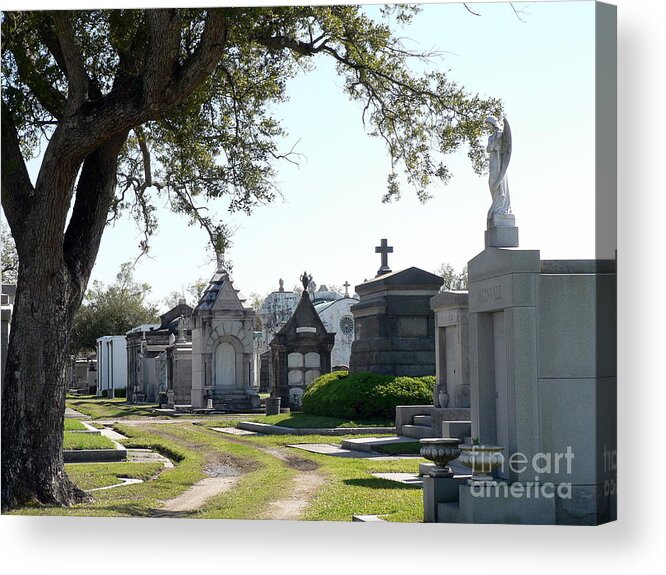 New Orleans Cemetery Acrylic Print featuring the photograph New Orleans Cemetery 3 by Elizabeth Fontaine-Barr