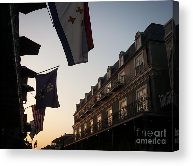 New Orleans Acrylic Print featuring the photograph Evening in New Orleans by Valerie Reeves