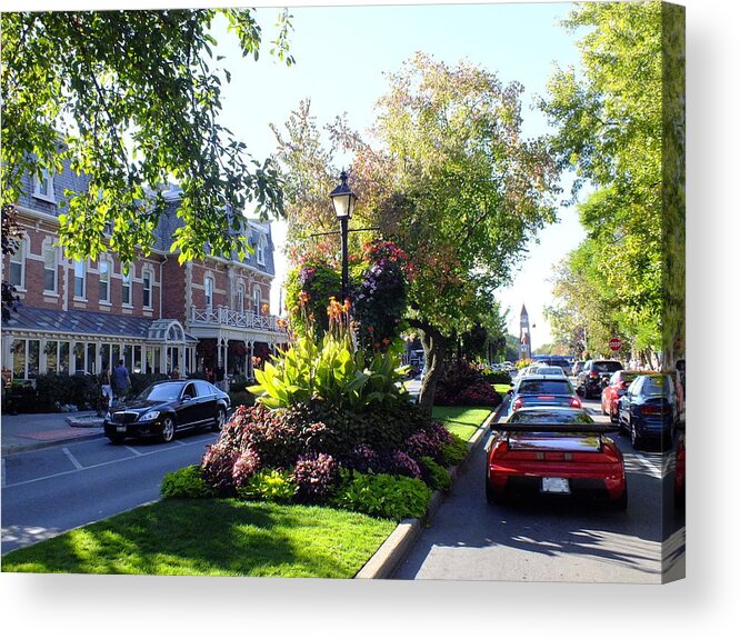 Streetscape Acrylic Print featuring the photograph Niagara On The Lake by Peggy King