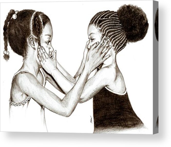 Plaits Acrylic Print featuring the drawing Nice to Meet You by Terri Meredith