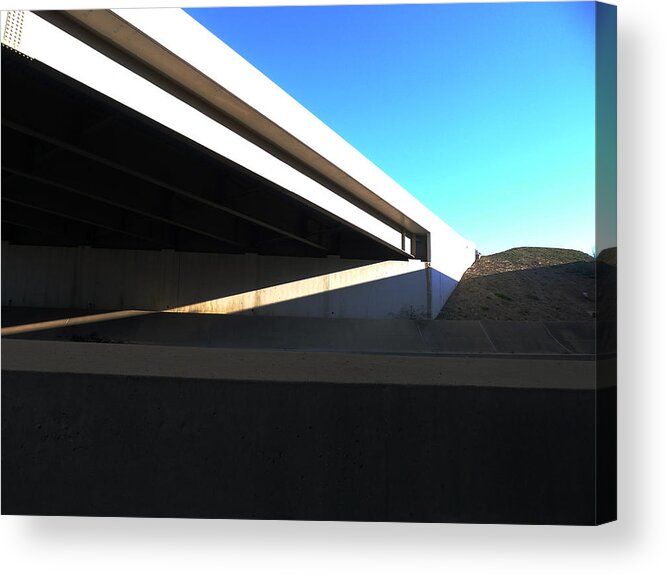 Industrial Acrylic Print featuring the photograph No Trolls Under this Bridge by Richard Reeve