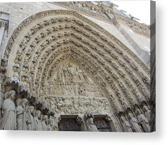 Notre Dame Church Acrylic Print featuring the photograph Notre Dame by Pema Hou