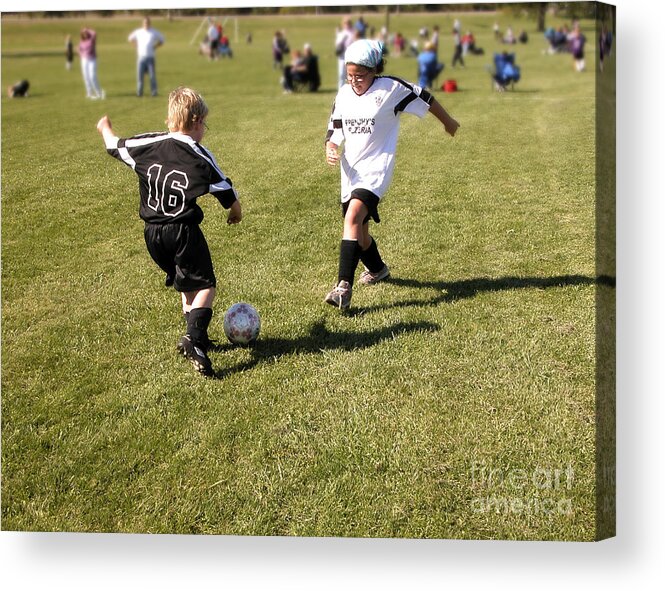 Soccer Acrylic Print featuring the photograph Number 16 by Tom Brickhouse