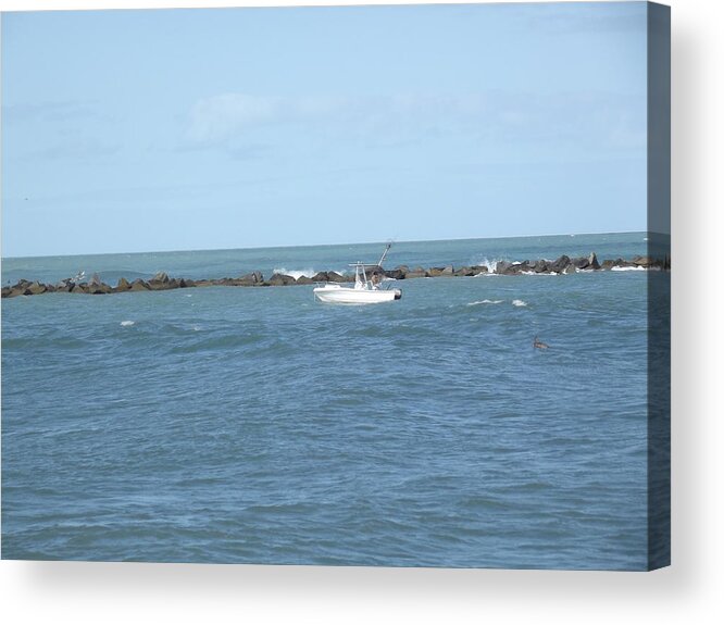 Boat Acrylic Print featuring the photograph Ocean Goer by Jennifer Lavigne