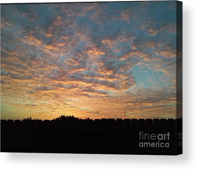 Photograph Acrylic Print featuring the photograph October sunrise by Susan Williams