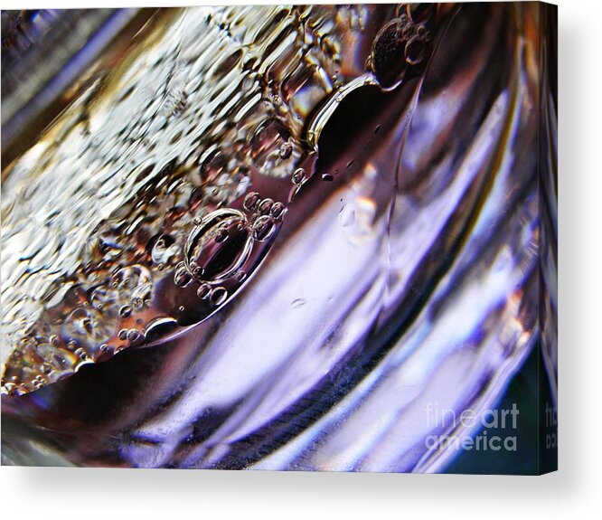 Abstract Acrylic Print featuring the photograph Oil and Water 29 by Sarah Loft