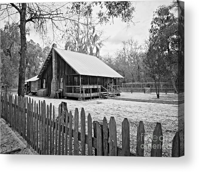 Chesser Homestead Acrylic Print featuring the photograph Okefenokee Home by Southern Photo