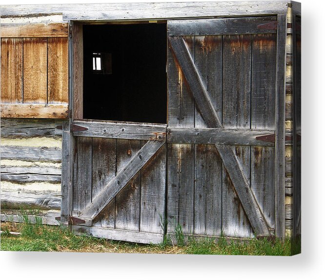 Shed Acrylic Print featuring the photograph Old Barn by Gerry Bates