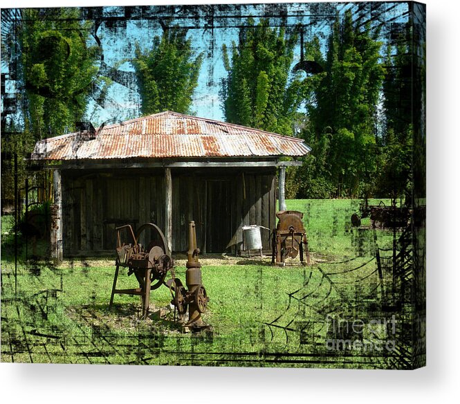 Barn Acrylic Print featuring the photograph Old Barn by Therese Alcorn
