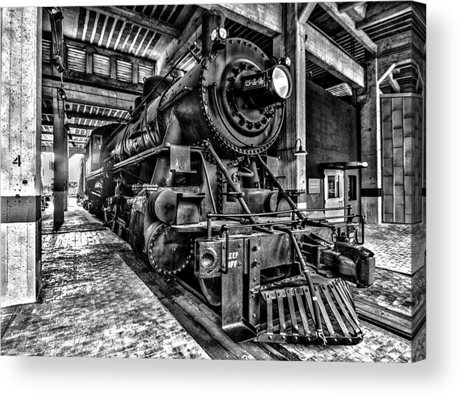 Train Acrylic Print featuring the photograph Old Iron Horse by Kevin Senter