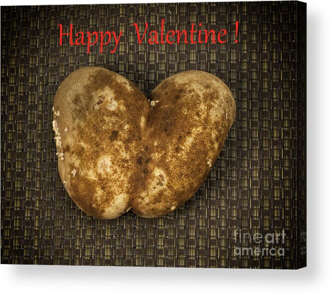 Potato Acrylic Print featuring the photograph Organic Valentine by Les Palenik