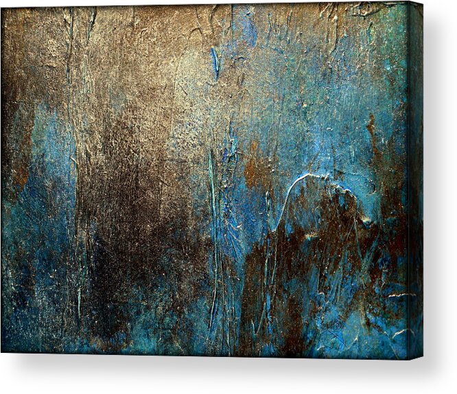 Zen Acrylic Print featuring the painting Oxidized 2 by Holly Anderson