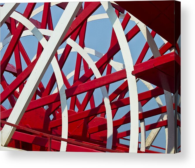 Abstract Acrylic Print featuring the photograph Paddlewheel by Christi Kraft