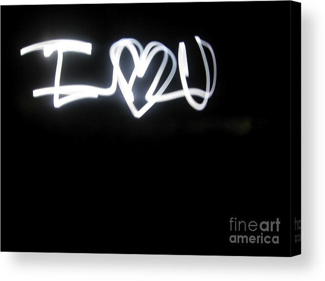 Abstract Acrylic Print featuring the photograph Painting with light. by Gal Eitan