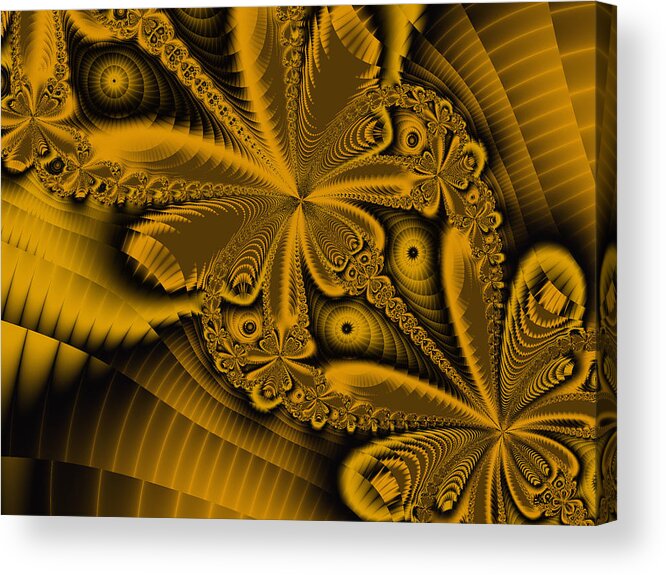 Fractal Art Acrylic Print featuring the digital art Paths of Possibility by Elizabeth McTaggart
