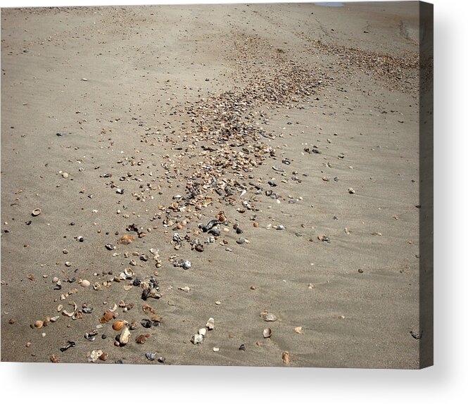 Background Acrylic Print featuring the photograph Pattern in The Sand II by Bill TALICH