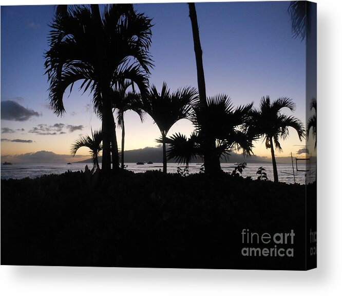Landscape Acrylic Print featuring the photograph Pau Hana Time by Fred Wilson