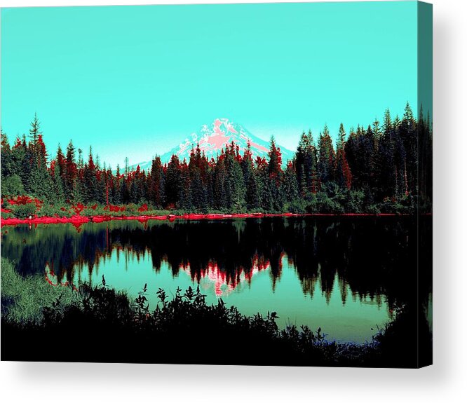 Mirror Lake Acrylic Print featuring the photograph Peak Performance by Laureen Murtha Menzl