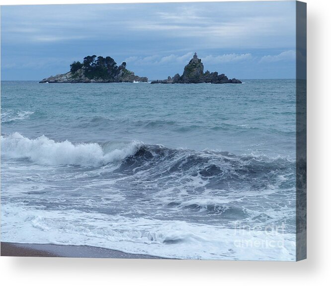Petrovac Acrylic Print featuring the photograph Petrovac - Katic Islands - Montenegro by Phil Banks