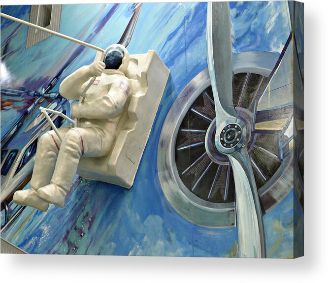Space Acrylic Print featuring the photograph Philly Spaceman by Richard Reeve