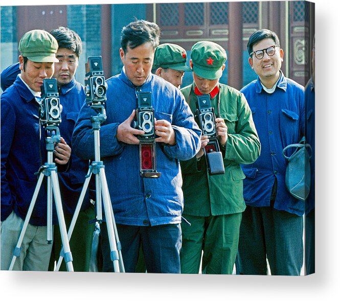 China Acrylic Print featuring the photograph Photo club 1979 by Dennis Cox
